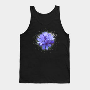 blue flowers, flower, blooms, splash, nature Tank Top